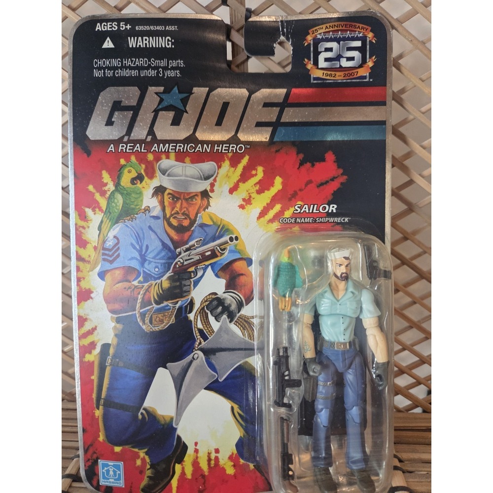G.I. JOE 25th Anniversary Wave 3 Sailor 3 3/4" Action Figure Shipwreck Hasbro